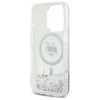 Karl Lagerfeld Liquid Glitter Choupette Head MagSafe - Etui iPhone 16 Pro (przezroczysty) (KLHMP16LLGCHSGH)