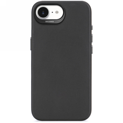 Decoded Leather Backcover - skórzana obudowa ochronna do iPhone 16e kompatybilna z MagSafe (black) (D25IPOSEBC6BK)