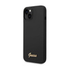 Guess Silicone Vintage - Etui iPhone 14 Plus (czarny) (GUHCP14MSLSMK)