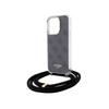 Guess Crossbody Cord 4G Print - Etui iPhone 15 Pro (czarny) (GUHCP15LHC4SEK)