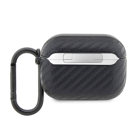 BMW Carbon Double Metal Logo - Etui AirPods Pro (Czarny) (BMAPWMPUCA2)