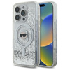 Karl Lagerfeld Liquid Glitter Karl Head MagSafe - Etui iPhone 16 Pro (przezroczysty) (KLHMP16LLGKISGH)