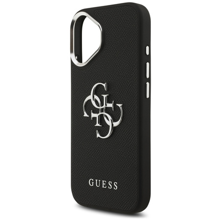 Guess Grained Big 4G Classic Logo - Etui iPhone 17 (czarny) (GUHCP17SPG4SMCEK)
