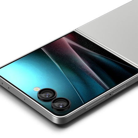 Spigen Optik Pro HD GLAS.TR EZ Fit Camera Protector 2-Pack - Szkło ochronne na obiektyw do Samsung Galaxy Z Flip 7 (Czarny) (AGL09587)