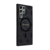 Guess 4G Collection Leather Metal Logo MagSafe - Etui Samsung Galaxy S24 Ultra (czarny) (GUHMS24LG4GFRK)