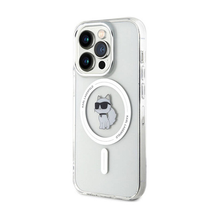 Karl Lagerfeld IML Choupette MagSafe - Etui iPhone 13 Pro Max (przezroczysty) (KLHMP13XHFCCNOT)