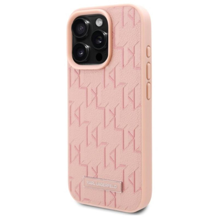 Karl Lagerfeld Hot Stamp MagSafe - Etui iPhone 16 Pro Max (różowy) (KLHMP16XPKHPORPP)