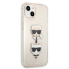 Karl Lagerfeld Glitter Karl & Choupette Head - Etui iPhone 13 mini (złoty) (KLHCP13SKCTUGLGO)