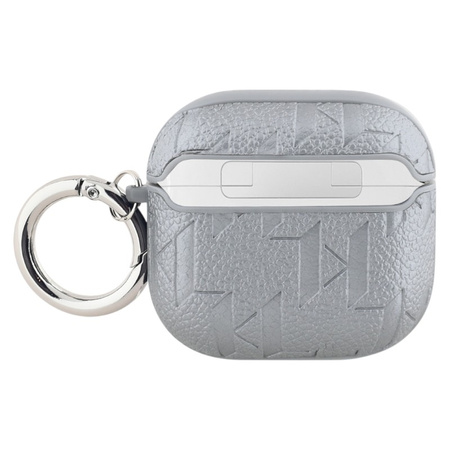 Karl Lagerfeld Monogram Choupette Head - Etui AirPods 4 (srebrny) (KLA4PGCHPS)