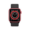 Crong Nylon Reflex - Pasek sportowy do Apple Watch 44/45/46/49 mm (czarny) (CRG-44RFB-BLK)