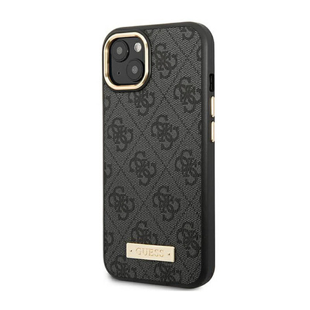 Guess 4G Logo Plate MagSafe - Etui iPhone 14 Plus (czarny) (GUHMP14MU4GPRK)