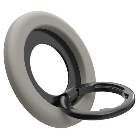 Spigen Nano Pop MagSafe Phone Ring - Magnetyczny uchwyt na palec z funkcją podstawki (Truffle Grey) (AMP09032)