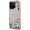 Guess Grained Printed Flower Pattern MagSafe - Etui do iPhone 16 Pro Max (różowy) (GUHMP16XPGNMPLMP)