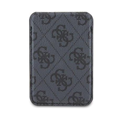 Guess Wallet Cardslot Stand MagSafe 4G Classic Logo - Portfel magnetyczny z funkcją standu (czarny) (GUWMSHG4SHK)