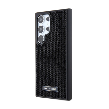 Karl Lagerfeld Rhinestone Metal Logo - Etui Samsung Galaxy S24 Ultra (czarny) (KLHCS24LHDSPRK)