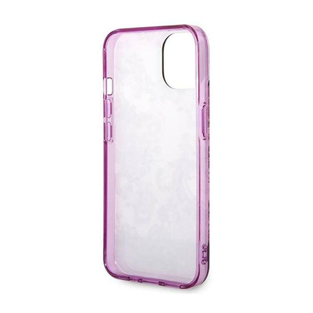 Guess Porcelain Collection - Etui iPhone 14 Plus (fuksja) (GUHCP14MHGPLHF)