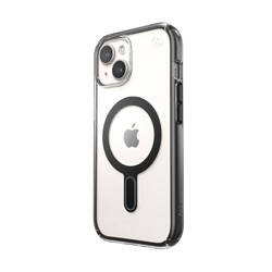 Speck Presidio Perfect-Clear ClickLock & Magsafe - Etui iPhone 15 / iPhone 14 / iPhone 13 (Clear / Frosted Black / Slate Grey) (150441-3233)