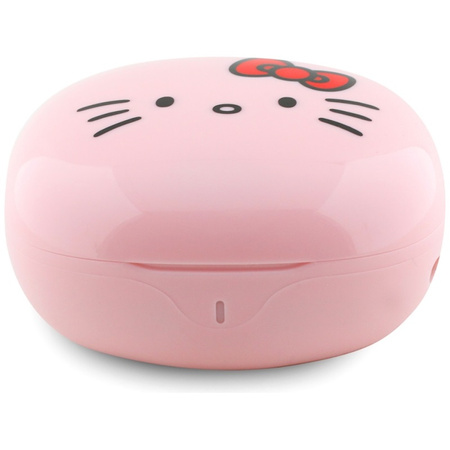 Hello Kitty O Glossy Finish - Słuchawki TWS + etui ładujące (różowy) (HKTWSROKFP)