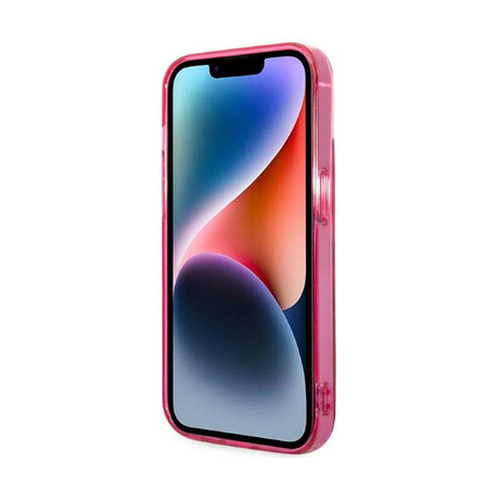 Karl Lagerfeld Gradient Ikonik Karl & Choupette - Etui iPhone 14 Plus (różowy) (KLHCP14MTGKCP)