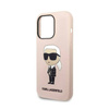 Karl Lagerfeld Silicone NFT Ikonik - Etui iPhone 14 Pro (różowy) (KLHCP14LSNIKBCP)