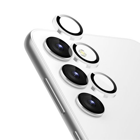 Crong Lens Ring - Szkło hartowane na obiektyw aparatu Samsung Galaxy S24 (przezroczysty) (CRG-LRSGS24-CLR)