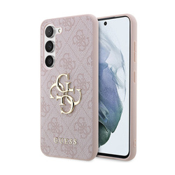 Guess 4G Big Metal Logo - Etui Samsung Galaxy A55 5G (różowy) (GUHCSA554GMGPI)