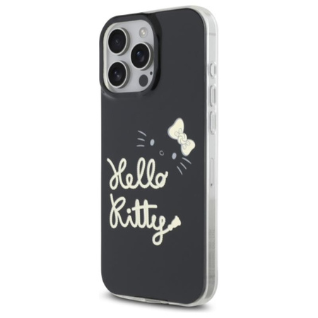 Hello Kitty IML Golden Diva MagSafe - Etui iPhone 16 Pro Max (czarny) (HKHMP16XHGDIK)