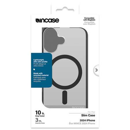 Incase Slim Case MagSafe - Etui iPhone 16 (Black) (INPH190401-BLK)