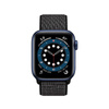 Crong Nylon Reflex - Pasek sportowy do Apple Watch 44/45/46/49 mm (czarny) (CRG-44RFB-BLK)