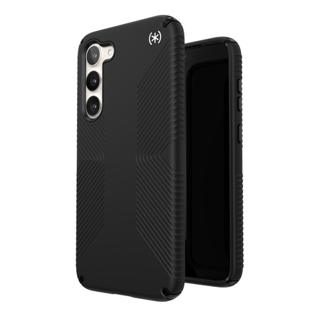 Speck Presidio2 Grip - Antypoślizgowe etui Samsung Galaxy S23+ (Black/Black/White) (150340-D143)