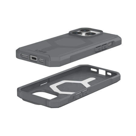 UAG Essential Armor Magsafe - obudowa ochronna do iPhone 15 Pro kompatybilna z MagSafe (silver) (114276113333)