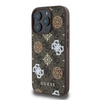 Guess Peony On 4G Background MagSafe - Etui iPhone 16 Pro (brązowy) (GUHMP16LP4PWPW)