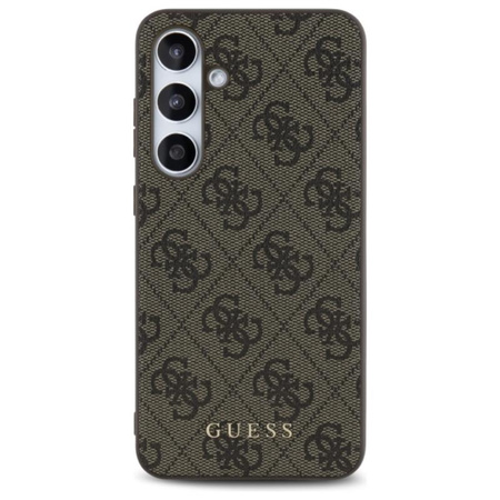 Guess 4G Metal Gold Logo - Etui Samsung Galaxy S24 FE (brązowy) (GUHCS24FEG4GFBR)