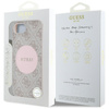 Guess 4G Circle Classic Logo MagSafe - Etui do iPhone 16e (różowo) (GUHMPSE4P4PGRSGP)
