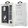 Karl Lagerfeld Saffiano Karl & Choupette Metal Pin CBDY Strap - Etui iPhone 16 Pro (czarny) (KLHCP16LSAKCPBK)
