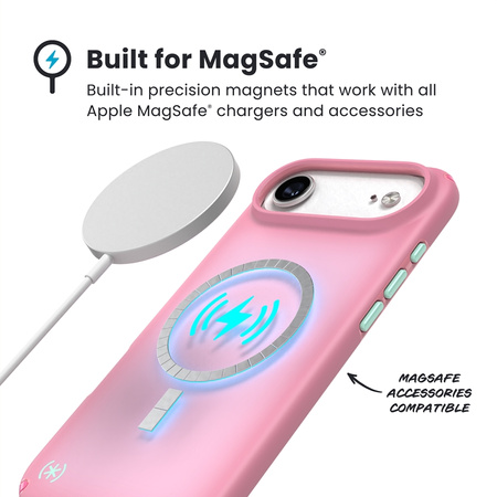 Speck Presidio Lux MagSafe - Etui iPhone Air (Ibis Pink / Dark Ibis / Kanon Green) (151016-3271)