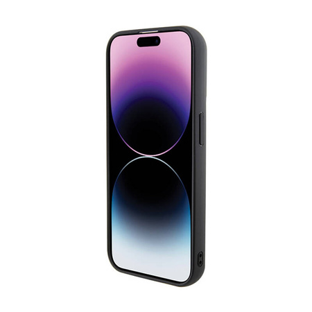 Karl Lagerfeld Gripstand Saffiano Karl & Choupette Pins - Etui iPhone 14 Pro Max (czarny) (KLHCP14XGSAKCPK)