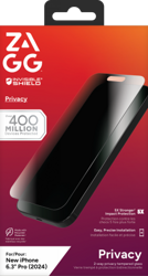 ZAGG InvisibleShield Glass Elite Privacy - szkło prywatyzujące do iPhone 16 Pro (2 kierunki) (200114868)
