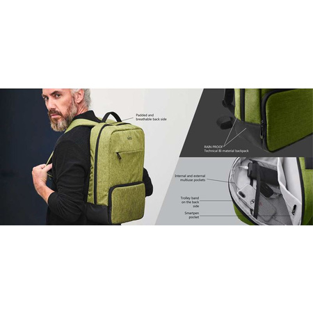 PURO ByMe - Plecak na laptopa 15.6" (limonka) (BPBYME1LIME)