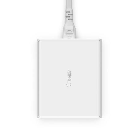 Belkin 108W 4 porty USB GaN ładowarka biurkowa - biały (WCH010VFWH)