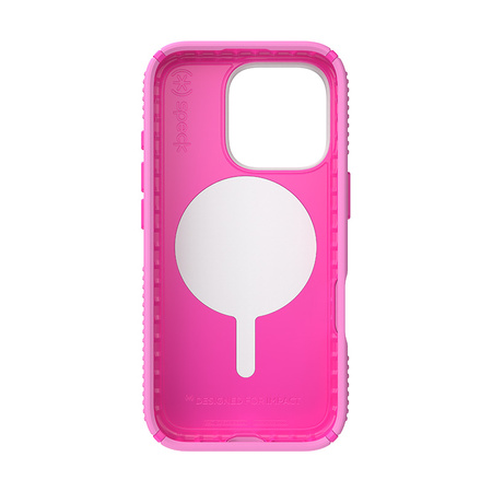 Speck Presidio2 Grip ClickLock & MagSafe - Etui iPhone 16 Pro (True Pink / Shocking Pink / White) (150701-3249)