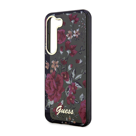 Guess Flower Collection - Etui Samsung Galaxy S23+ (khaki) (GUHCS23MHCFWSA)