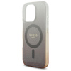 Guess IML Glitter Gradient MagSafe - Etui iPhone 16 Pro (brązowy) (GUHMP16LHGRCELW)