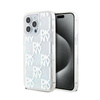 DKNY Liquid Glitter Multilogo - Etui iPhone 15 Pro Max (biały) (DKHCP15XLCPEPT)
