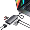 Satechi Hub Multiport V2 z USB-C na HDMI, Ethernet, USB 3.0, SD, microSD - Gwiezdna szarość (ST-TCMA2M)