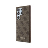 Guess 4G Metal Gold Logo - Etui Samsung Galaxy S24 Ultra (brązowy) (GUHCS24LG4GFBR)