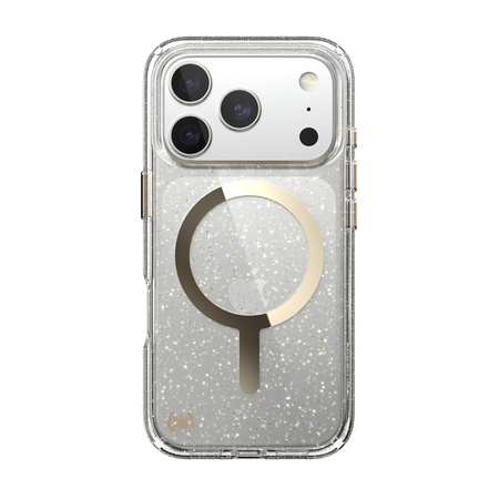 Speck Presidio Lux MagSafe - Etui iPhone 17 Pro (Glitter / Gold Metallic) (150978-9221)