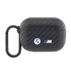 BMW Carbon Double Metal Logo - Etui AirPods Pro 2 (Czarny) (BMAP2WMPUCA2)