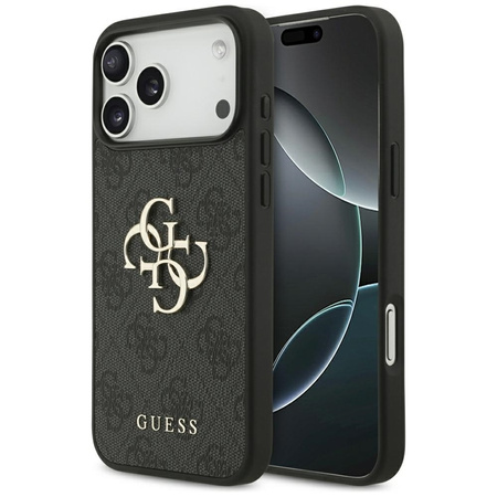 Guess 4G Big Logo - Etui iPhone 17 Pro Max (czarny) (GUHCP17X4GMGGR)