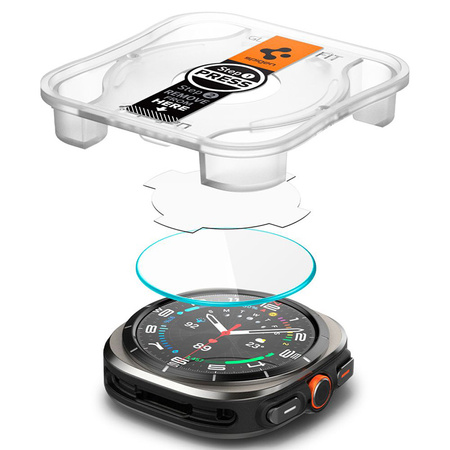Spigen GLAS.TR EZ FIT 2-Pack - Szkło hartowane do Samsung Galaxy Watch Ultra 47 mm (2 szt) (AGL08349)
